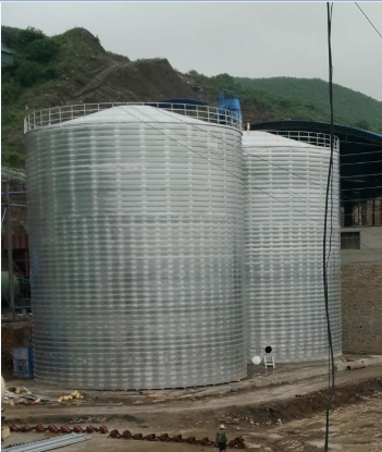 奈曼粮食钢板仓的安装全过程不用热焊接